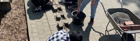 Schulhofaktion der 8a