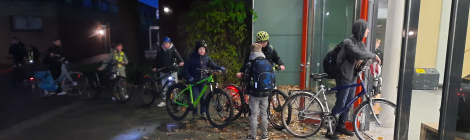 Fahrradkontrolle an der LuWi mit der Verkehrswacht